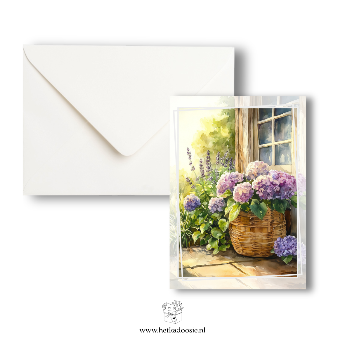 Stilleven hortensias