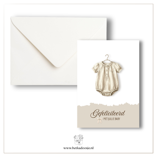 Gefeliciteerd baby - romper