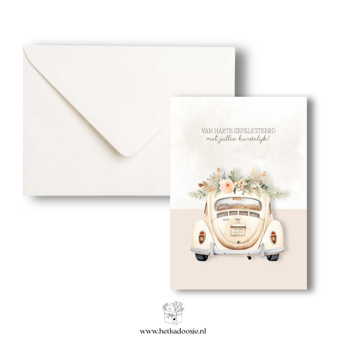 Trouwauto - gefeliciteerd