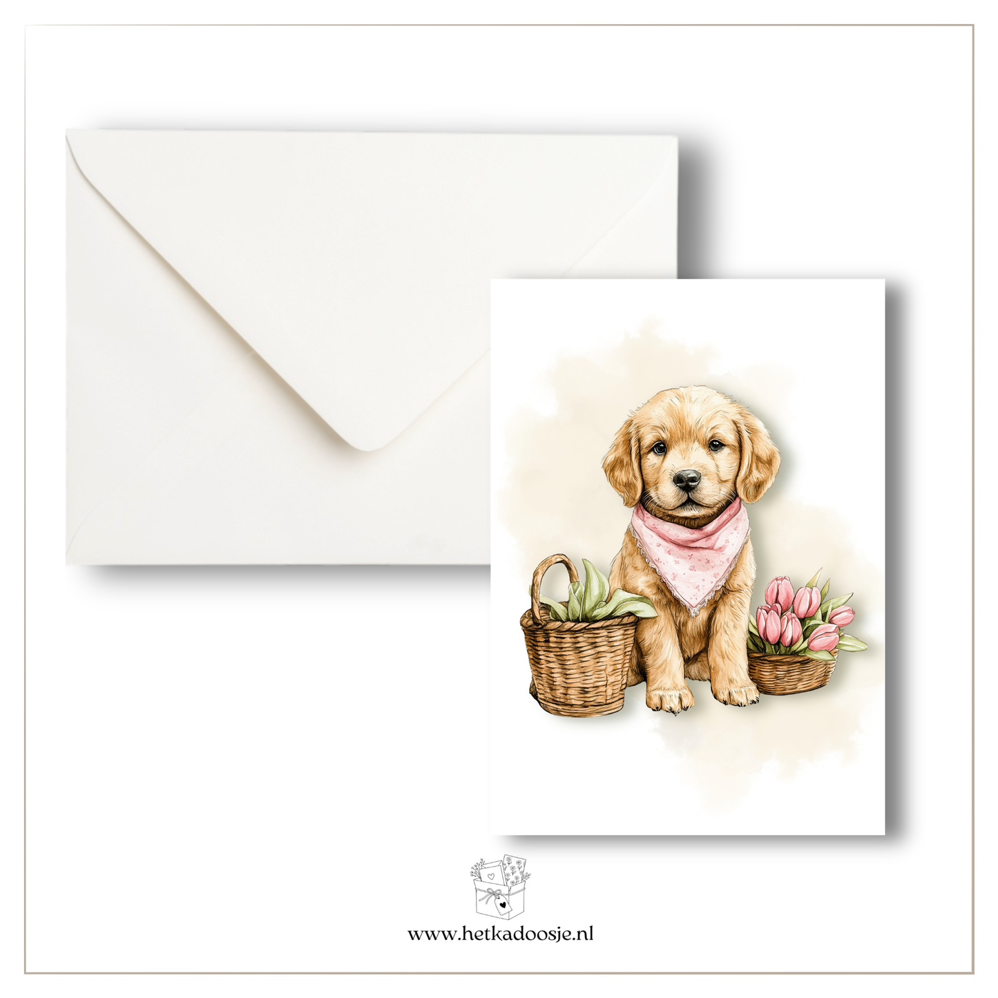 Hondje met halsdoek