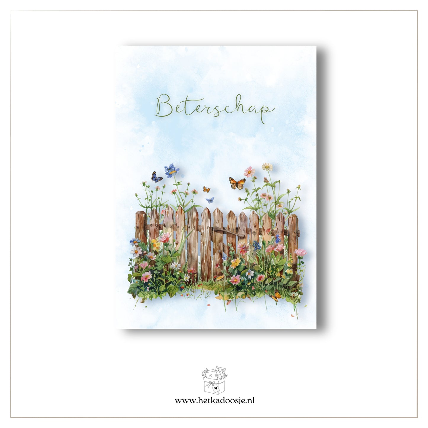 Beterschap - hekje met bloemen