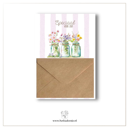Cadeaukaart - bloemenvaasjes