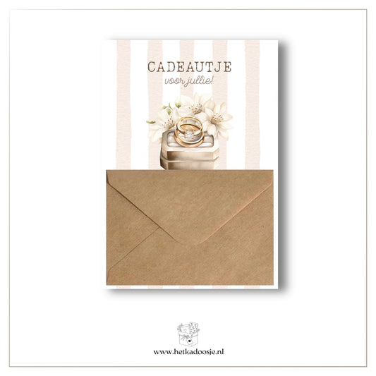 Cadeaukaart - ringen huwelijk