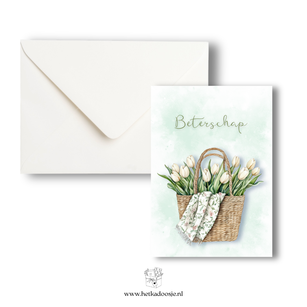 Mand bloemen - beterschap