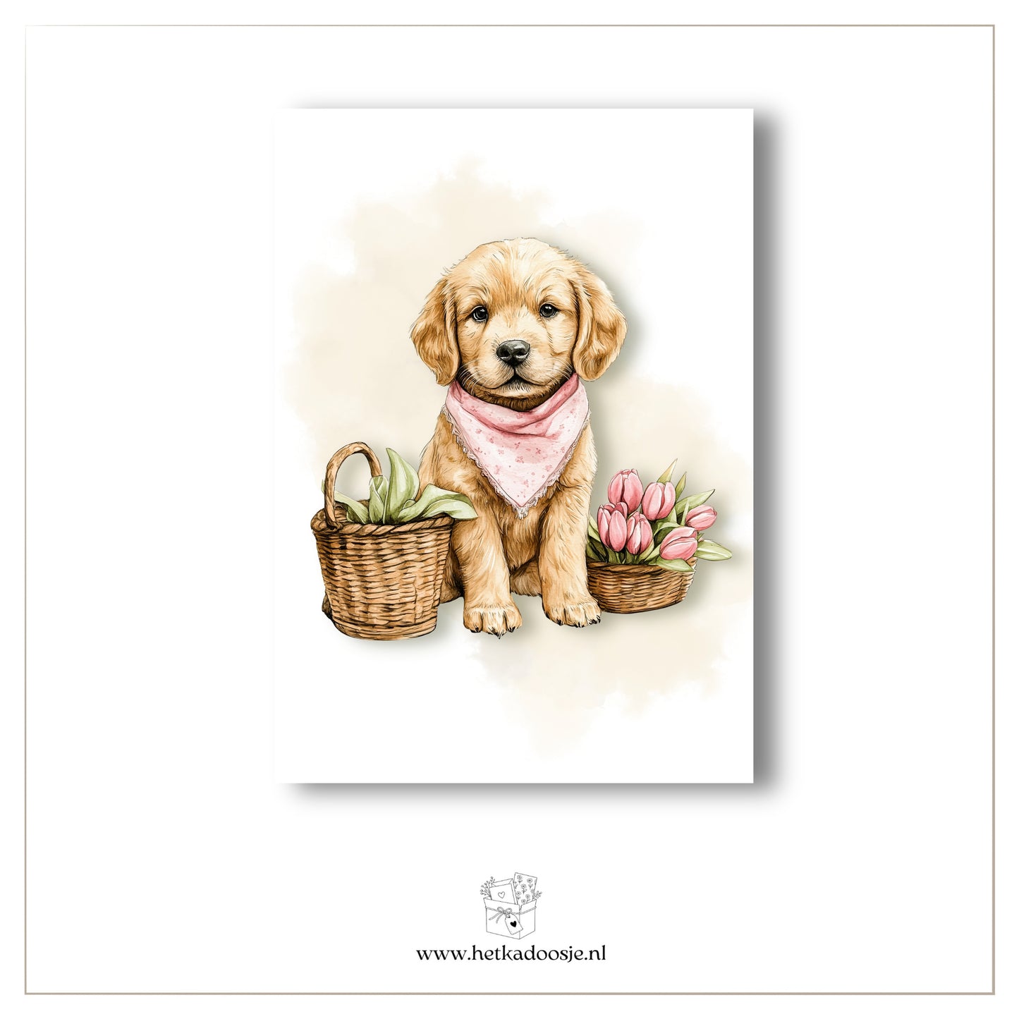 Hondje met halsdoek
