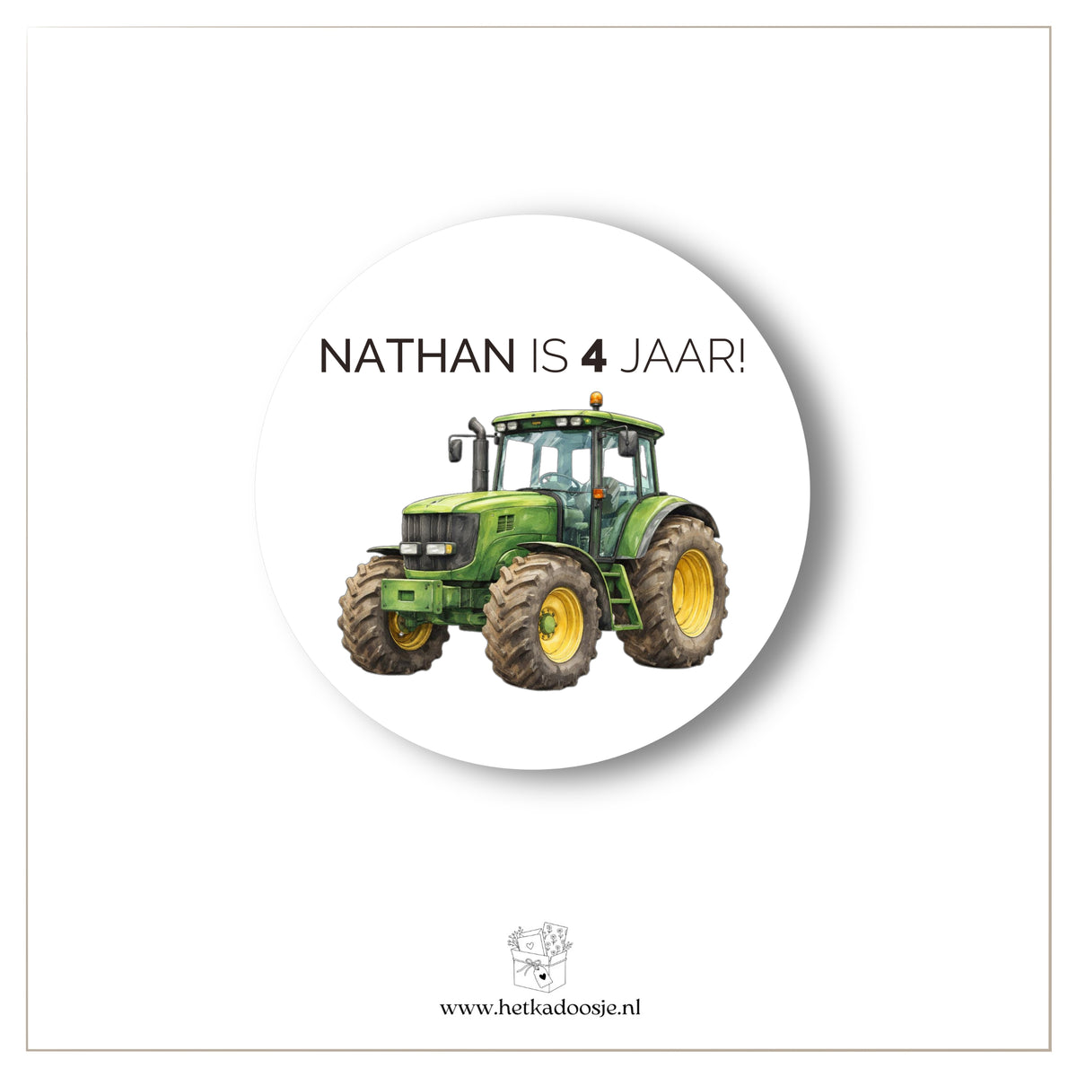 Trekker - verjaardagsstickers