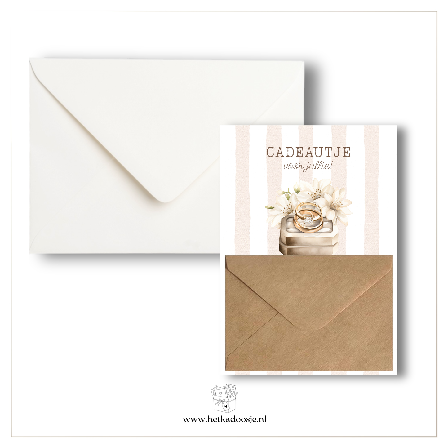 Cadeaukaart - ringen huwelijk