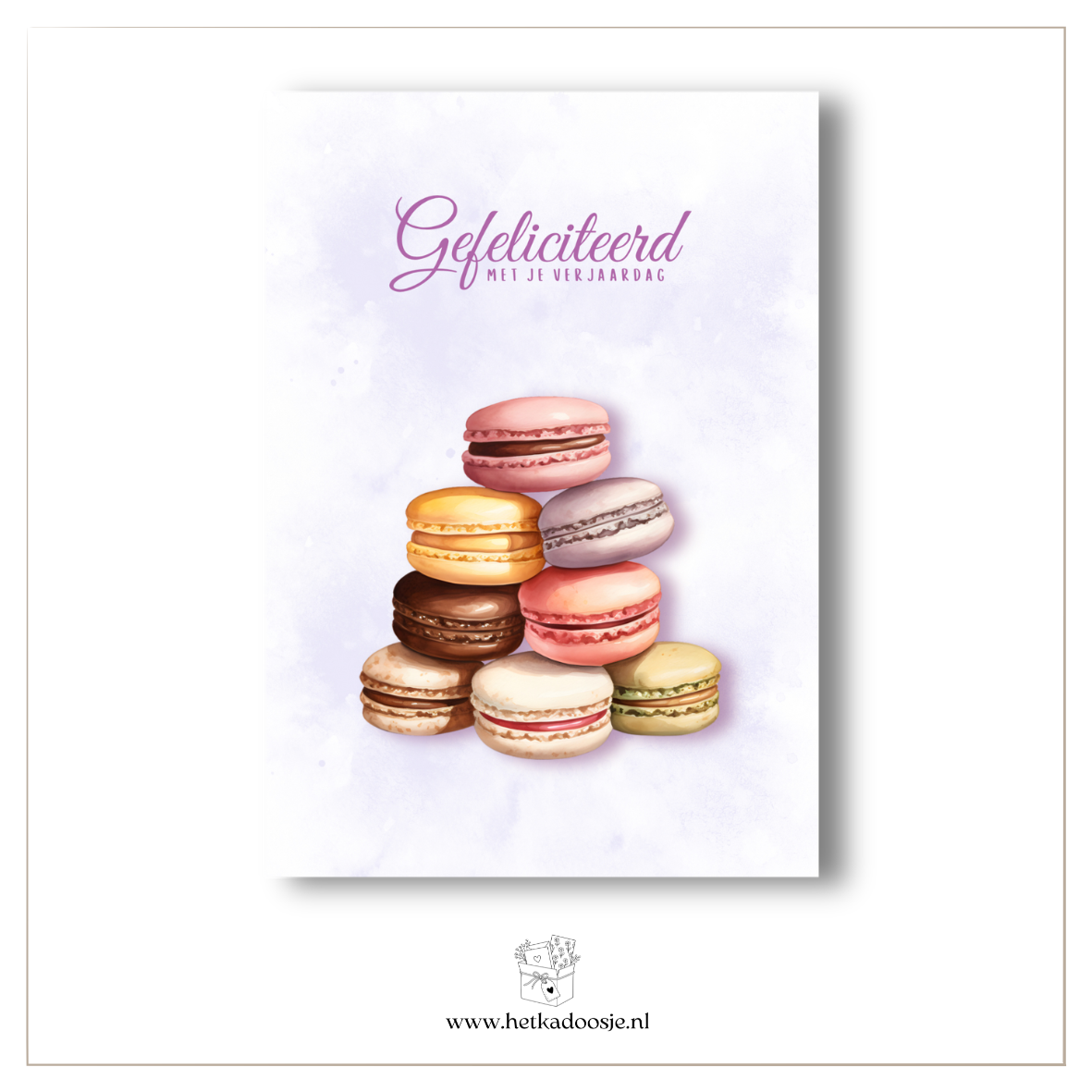 Macarons - gefeliciteerd