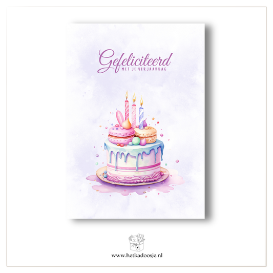 Taart - gefeliciteerd