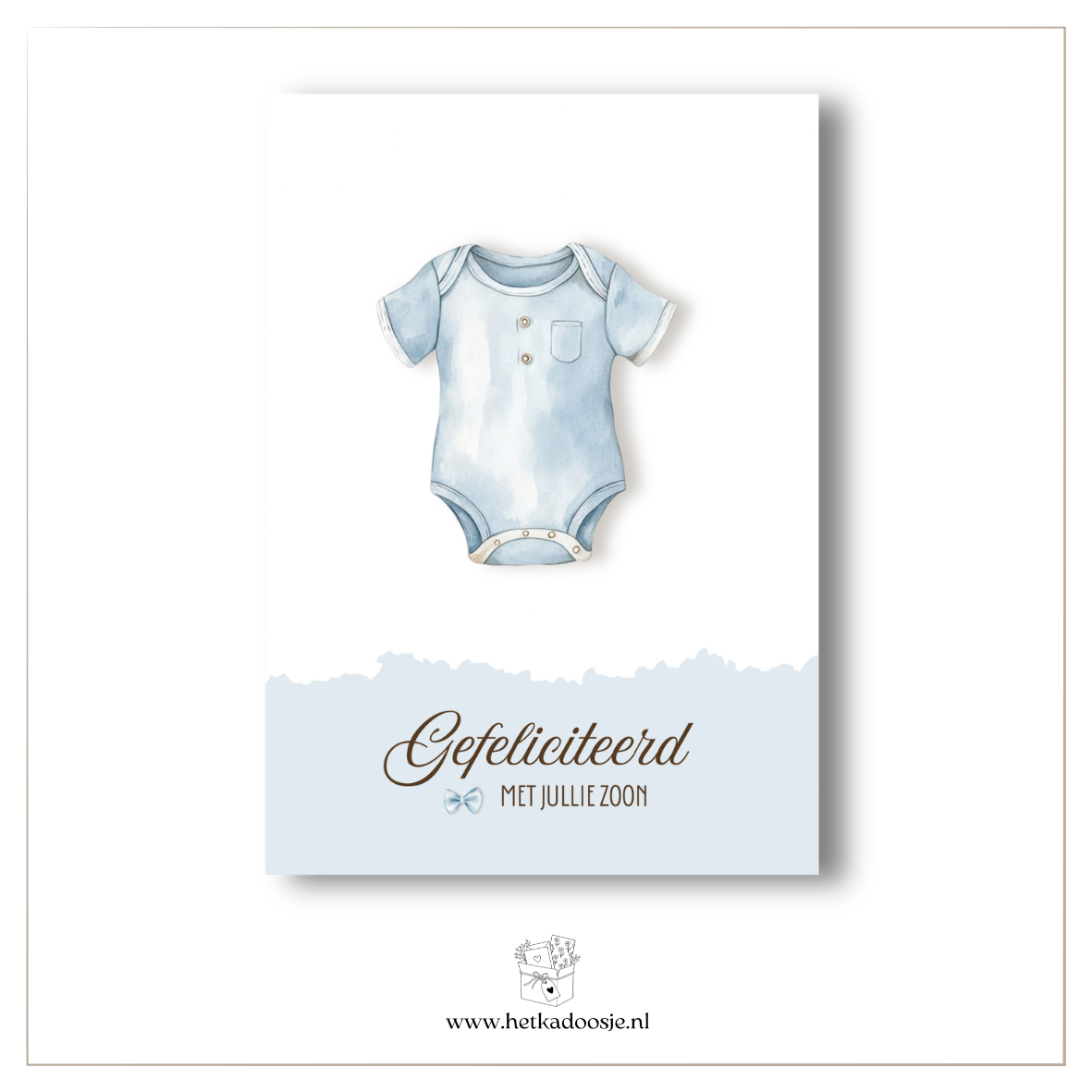 Gefeliciteerd zoon - romper