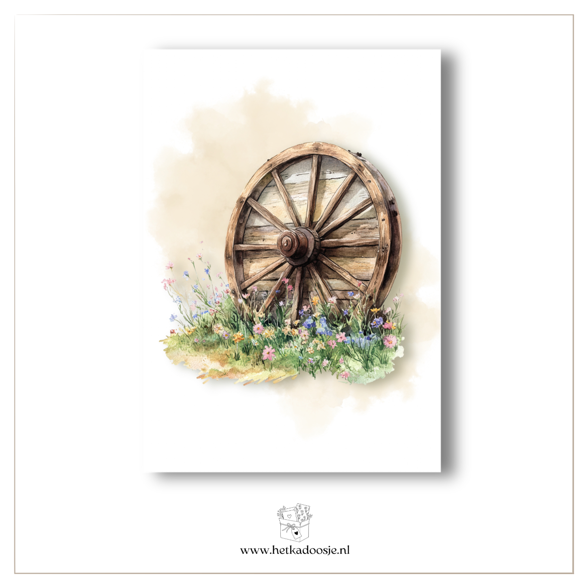 Houten wiel