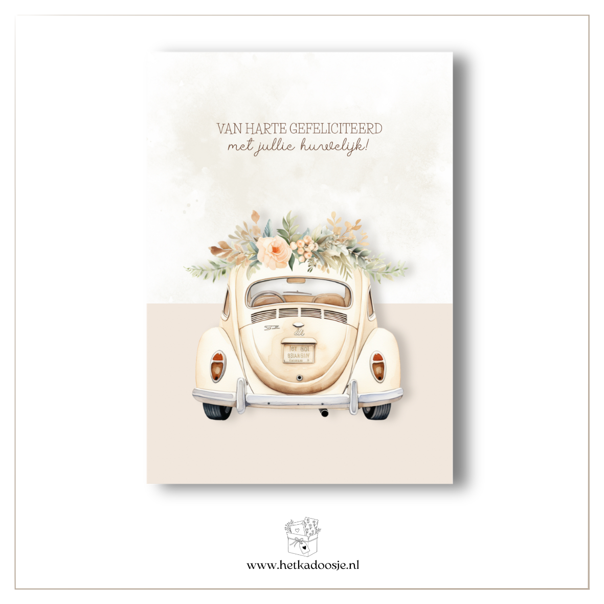 Trouwauto - gefeliciteerd