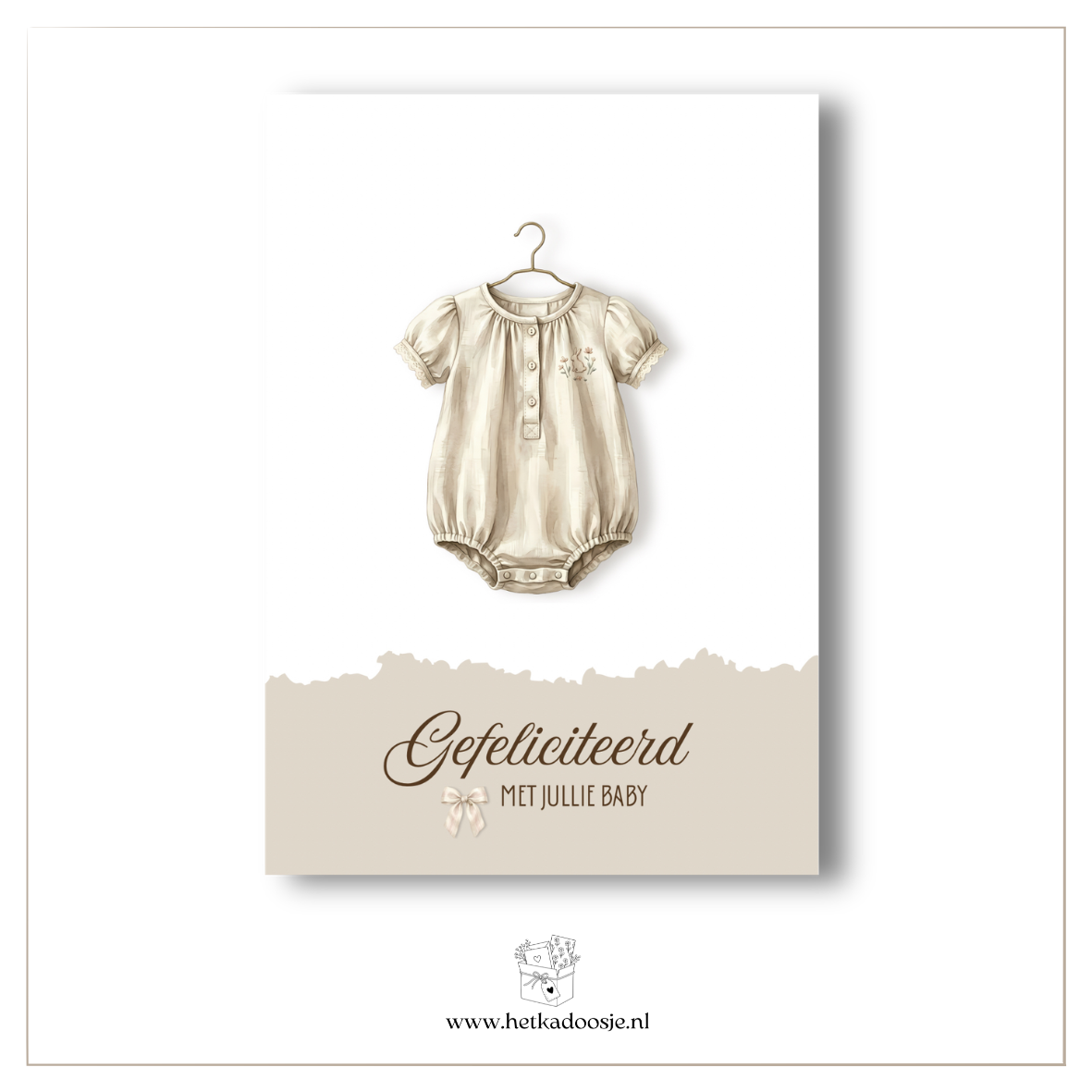 Gefeliciteerd baby - romper